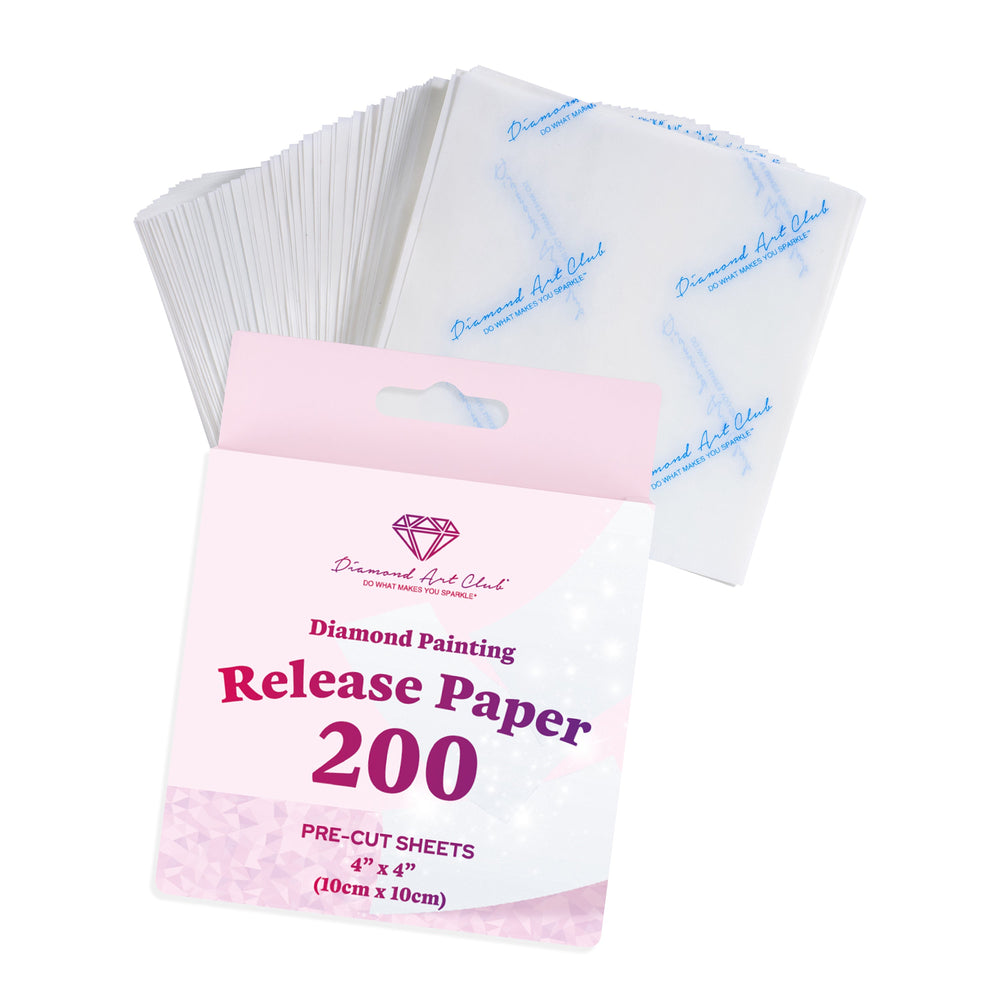 200 Sheets Double-Sided Diamond Painting Release Paper Squares Y6