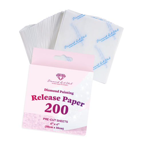 200 Sheets Double-Sided Diamond Painting Release Paper Squares O2