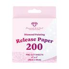 200 Sheets Double-Sided Diamond Painting Release Paper Squares O2
