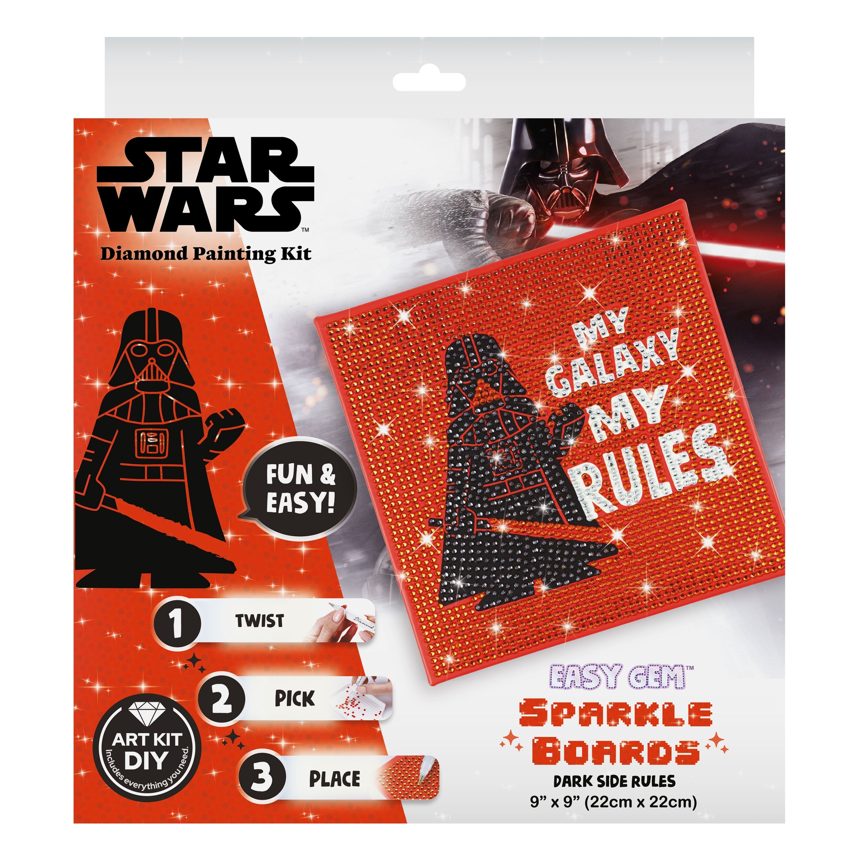 Dark Side Rules (Darth Vader) - Easy Gem™ Sparkle Boards D7