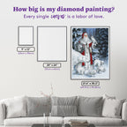 Red Arctic Santa with Polar Bears, Foxes, Owl W8