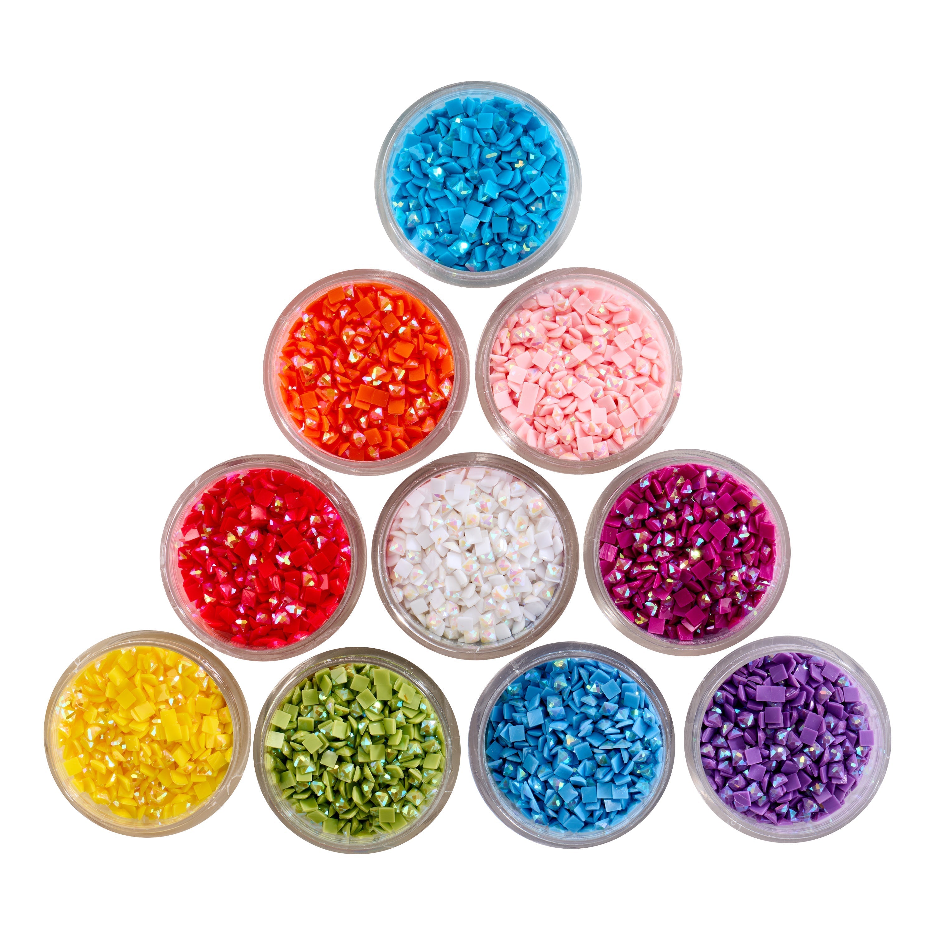 Aurora Borealis - Rainbow Square (Set of 10) S8