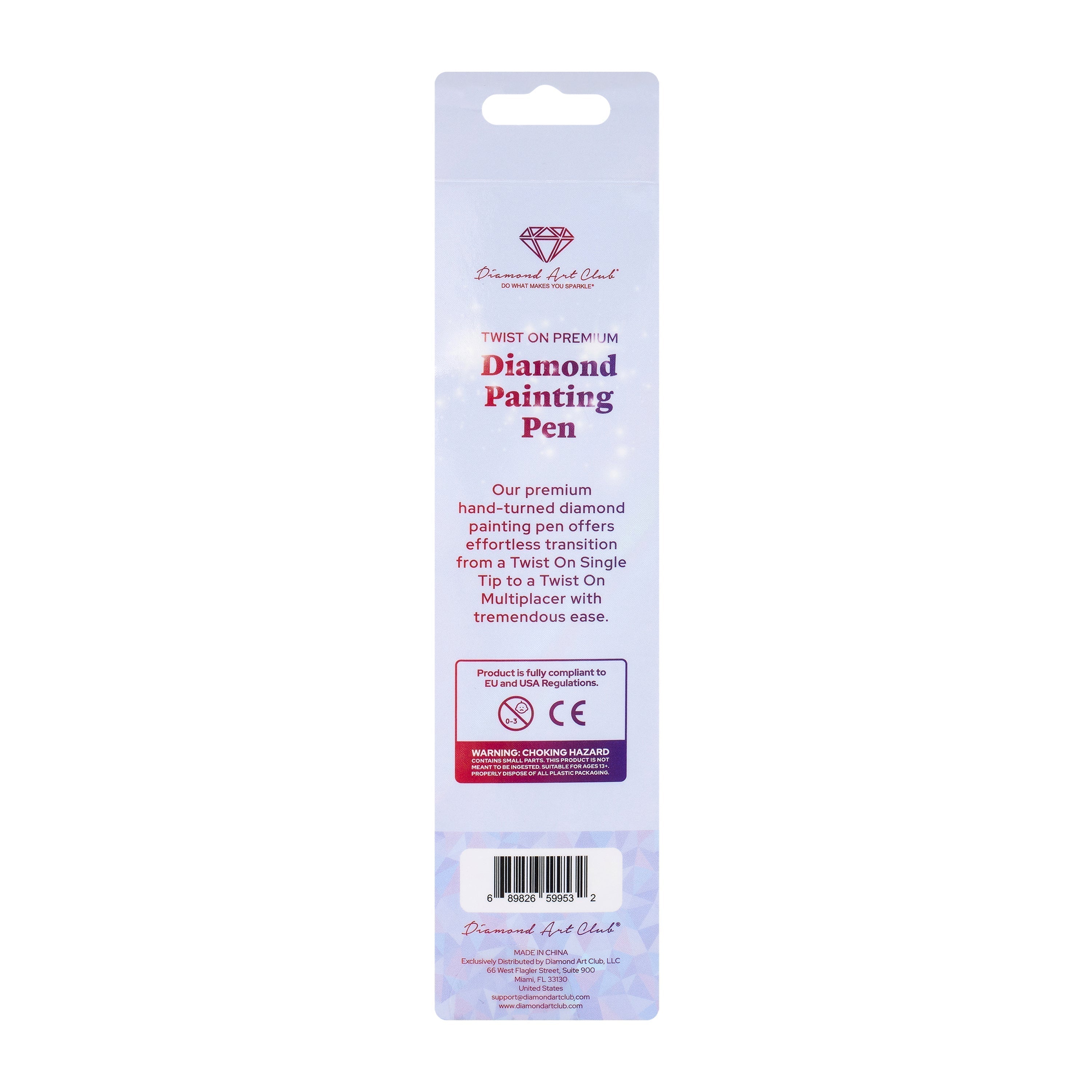 Twist-On Dual-Threaded Premium Drill Pen – Blooming Rosette Swirl F6