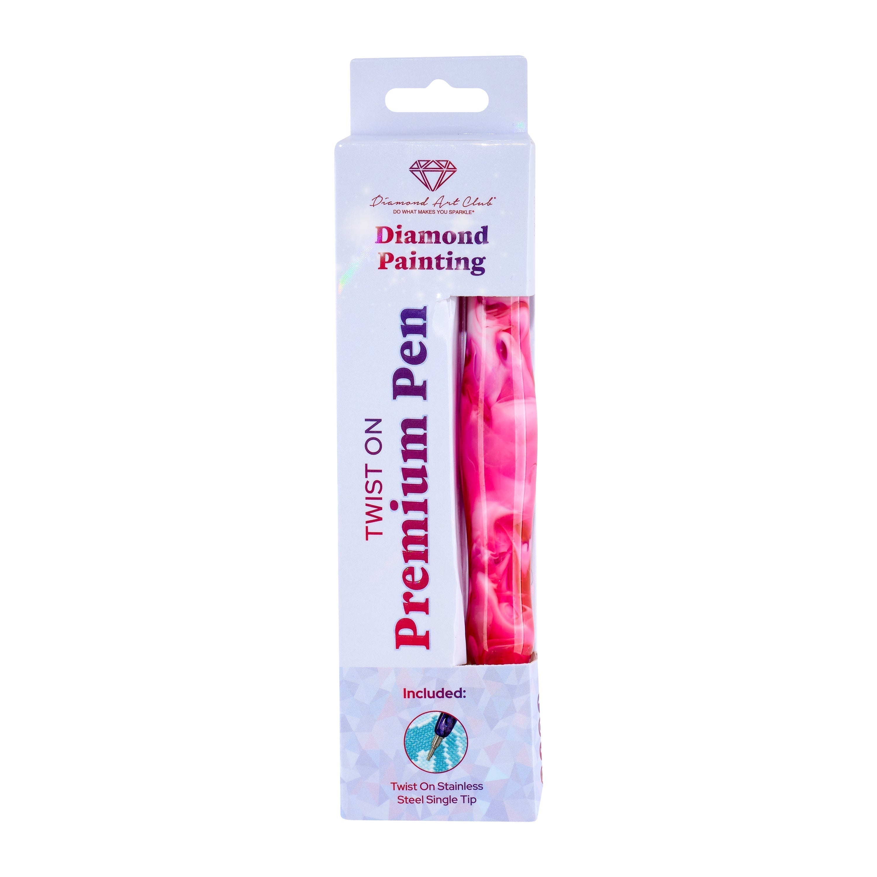 Twist-On Dual-Threaded Premium Drill Pen – Blooming Rosette Swirl F6