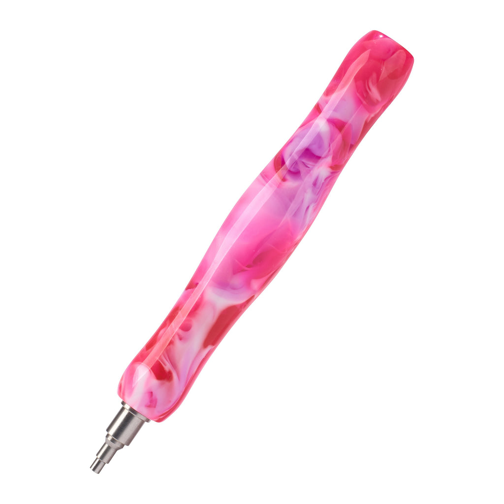 Twist-On Dual-Threaded Premium Drill Pen – Blooming Rosette Swirl F6