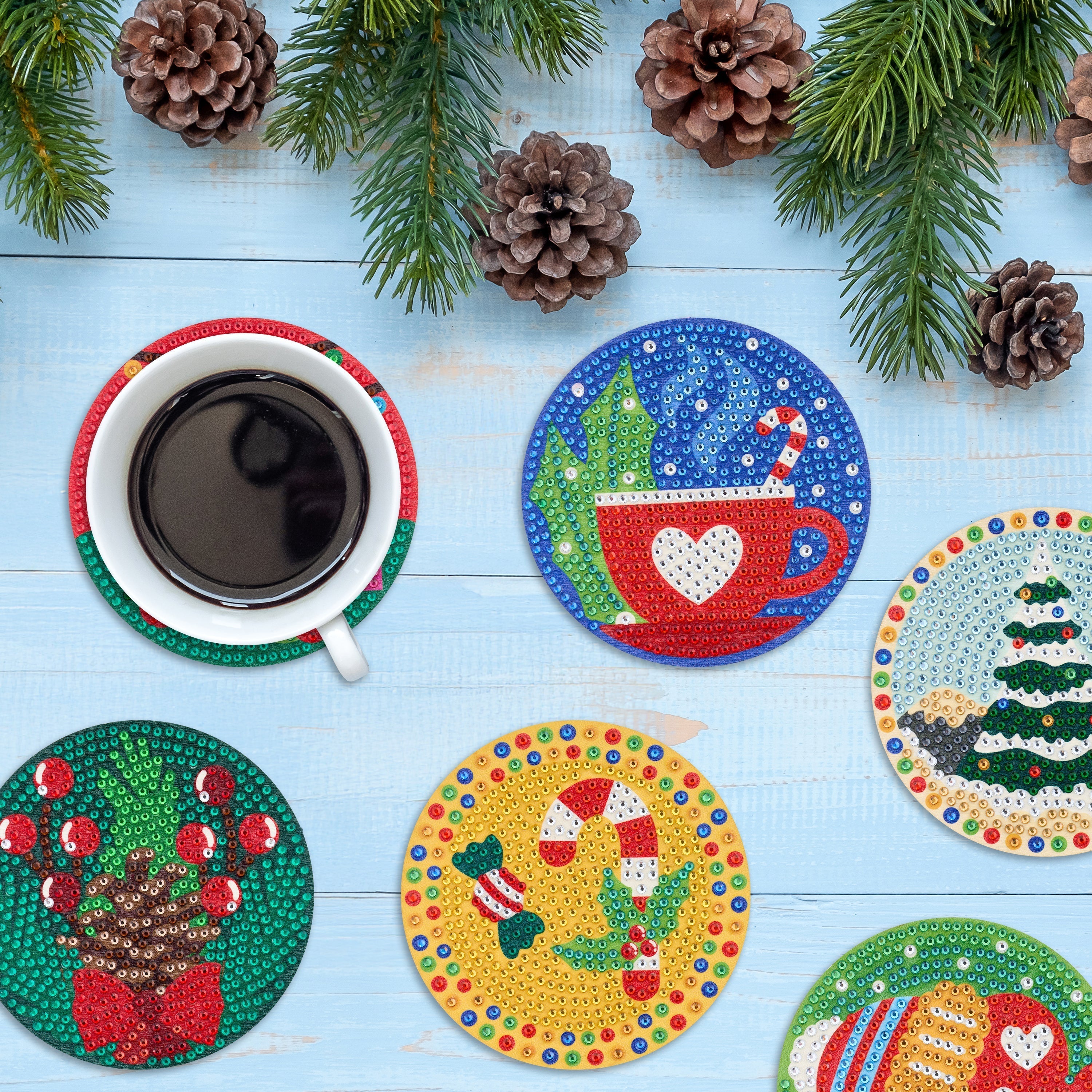 Coasters - Christmas Merry & Bright C1