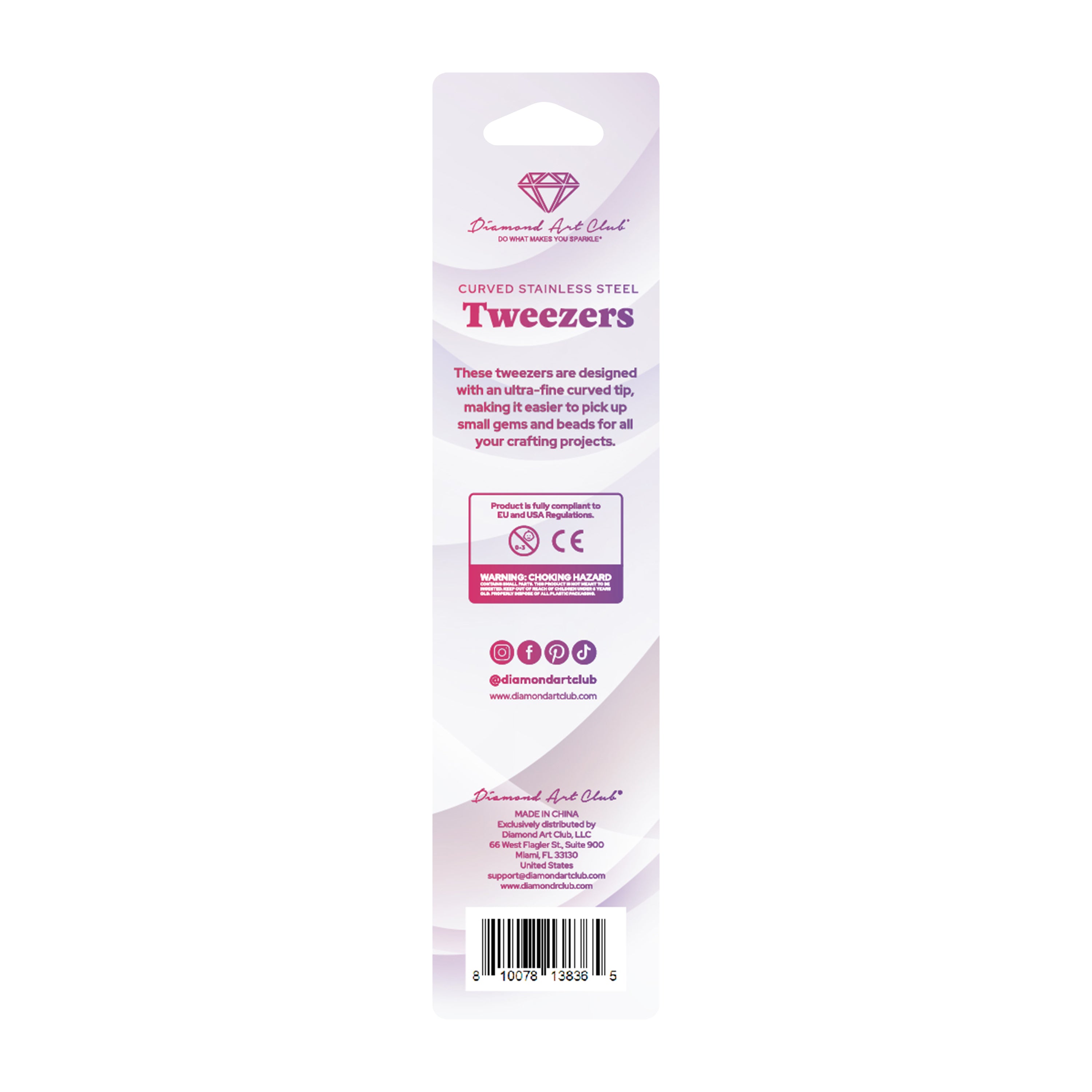 Curved Stainless Steel Tweezers Q2