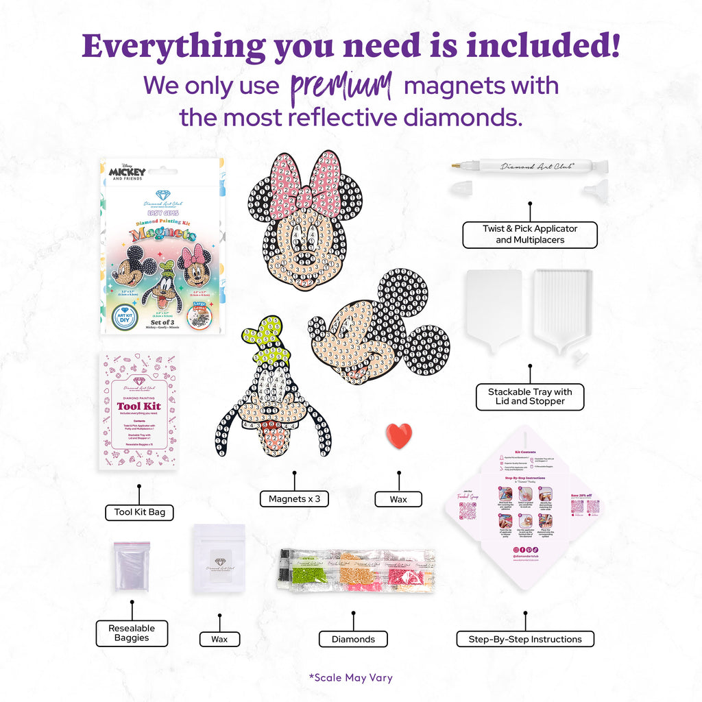 Easy Gem™ Magnets - Mickey and Friends™ (Set of 3) D0