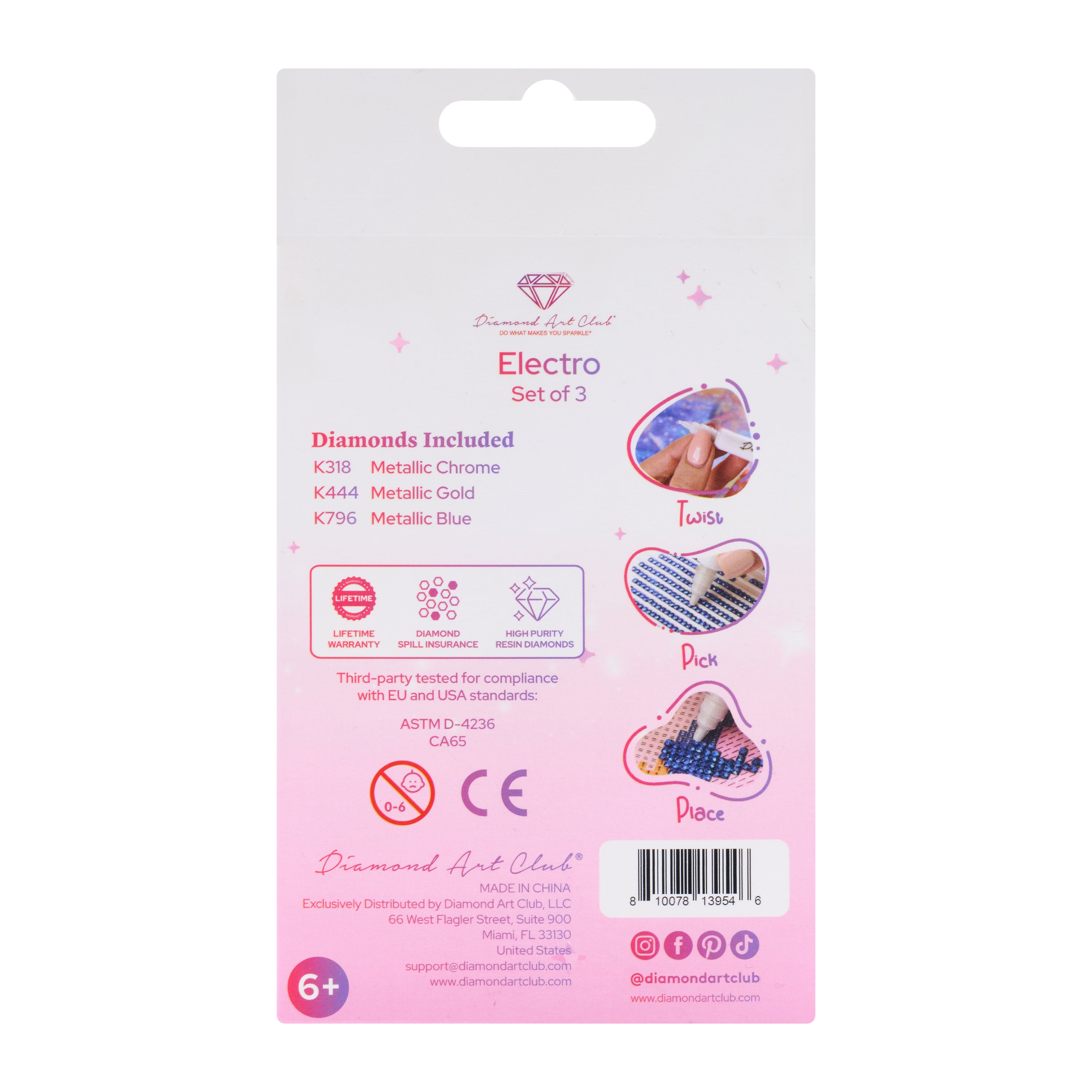 Electro Diamond® - Square (Set of 3) W6