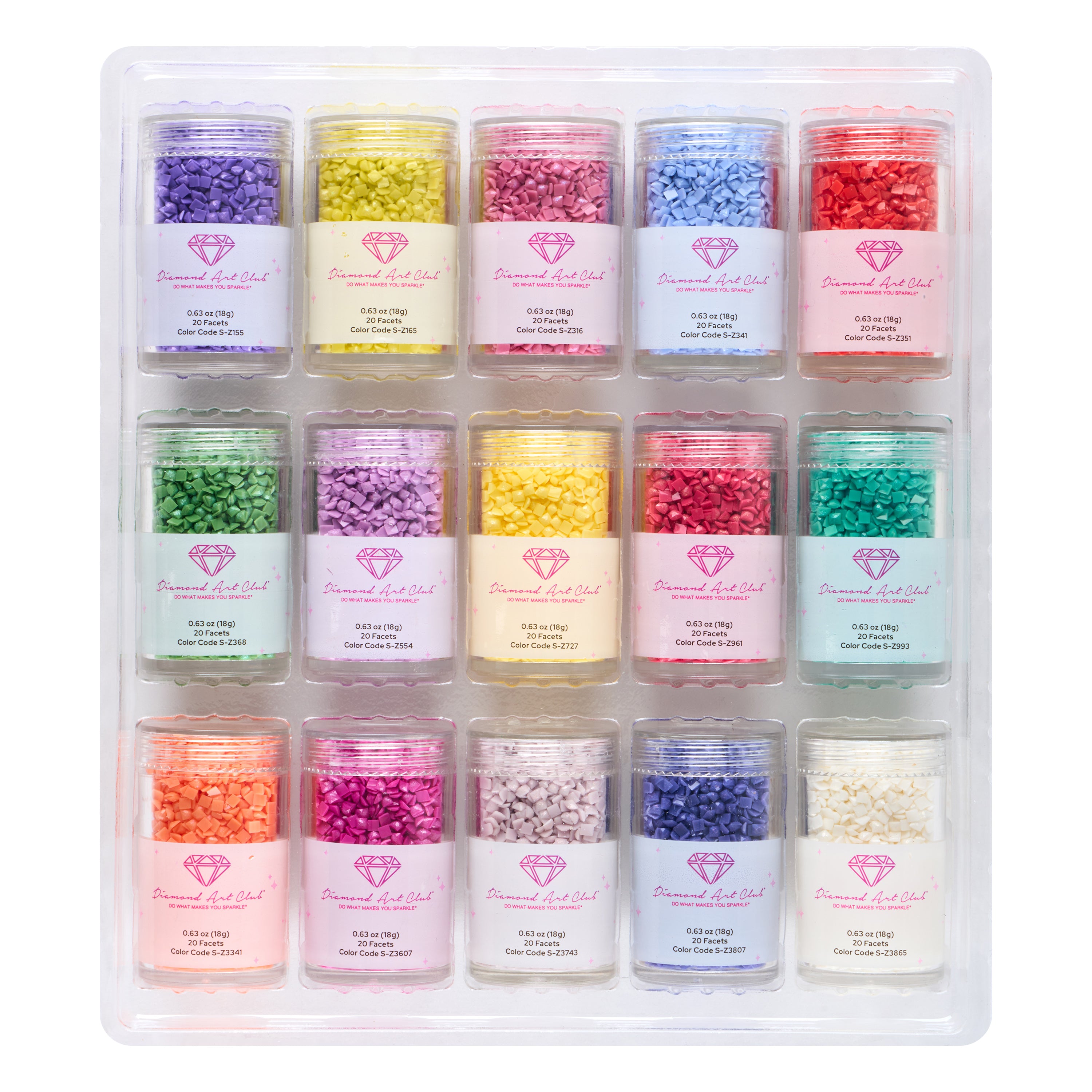 Fairy Dust® - Muted Rainbow Square (Set of 15) G5