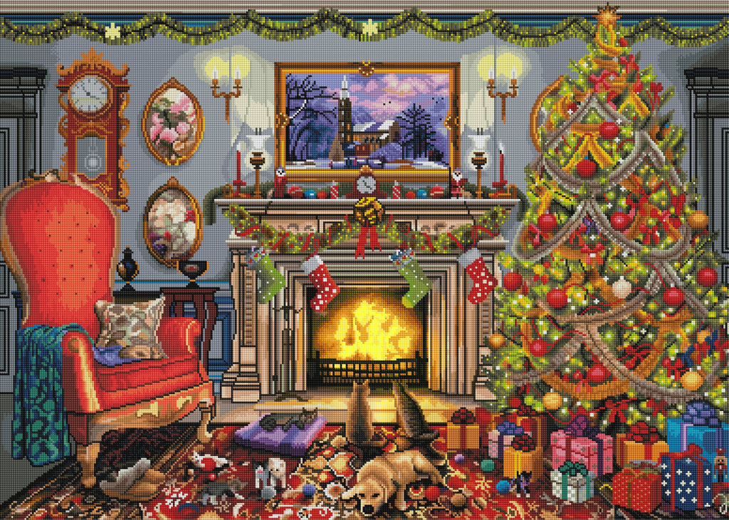 Festive Fireplace L5