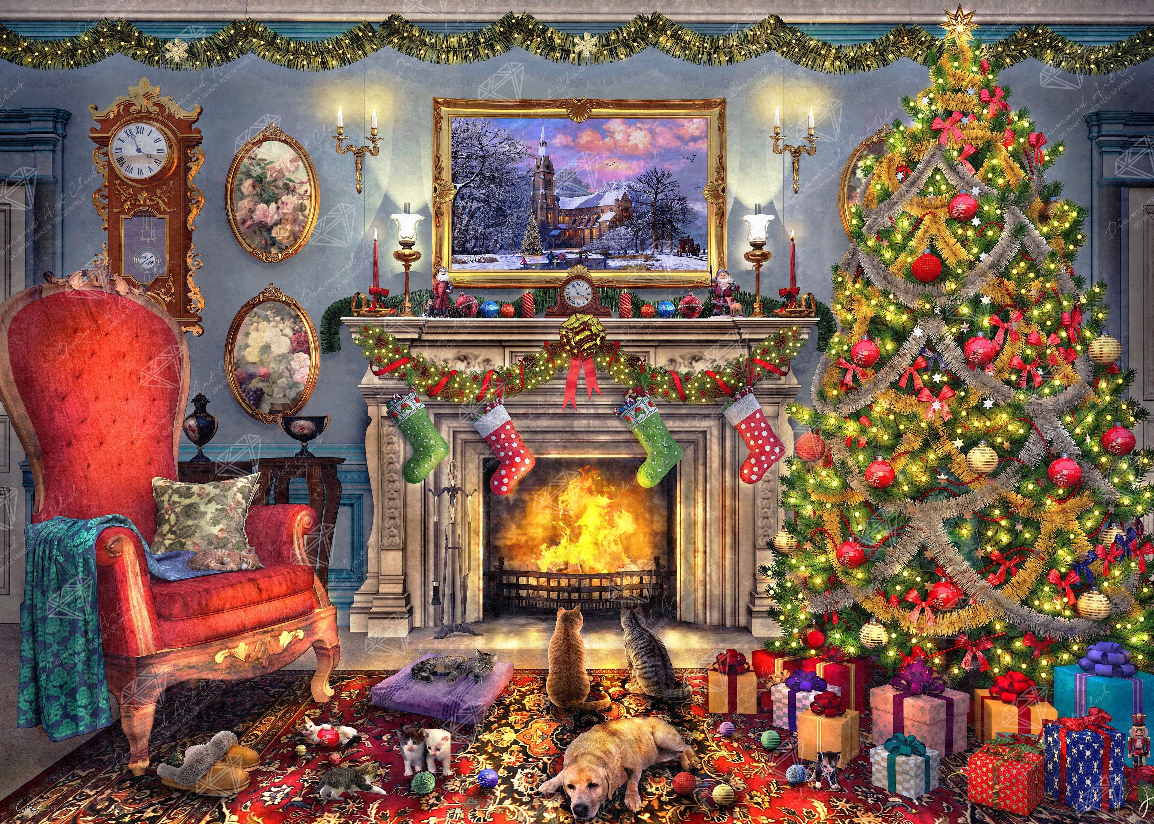 Festive Fireplace L5