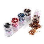 Iridescent - Jewel Tones Square  (Set of 5) A6
