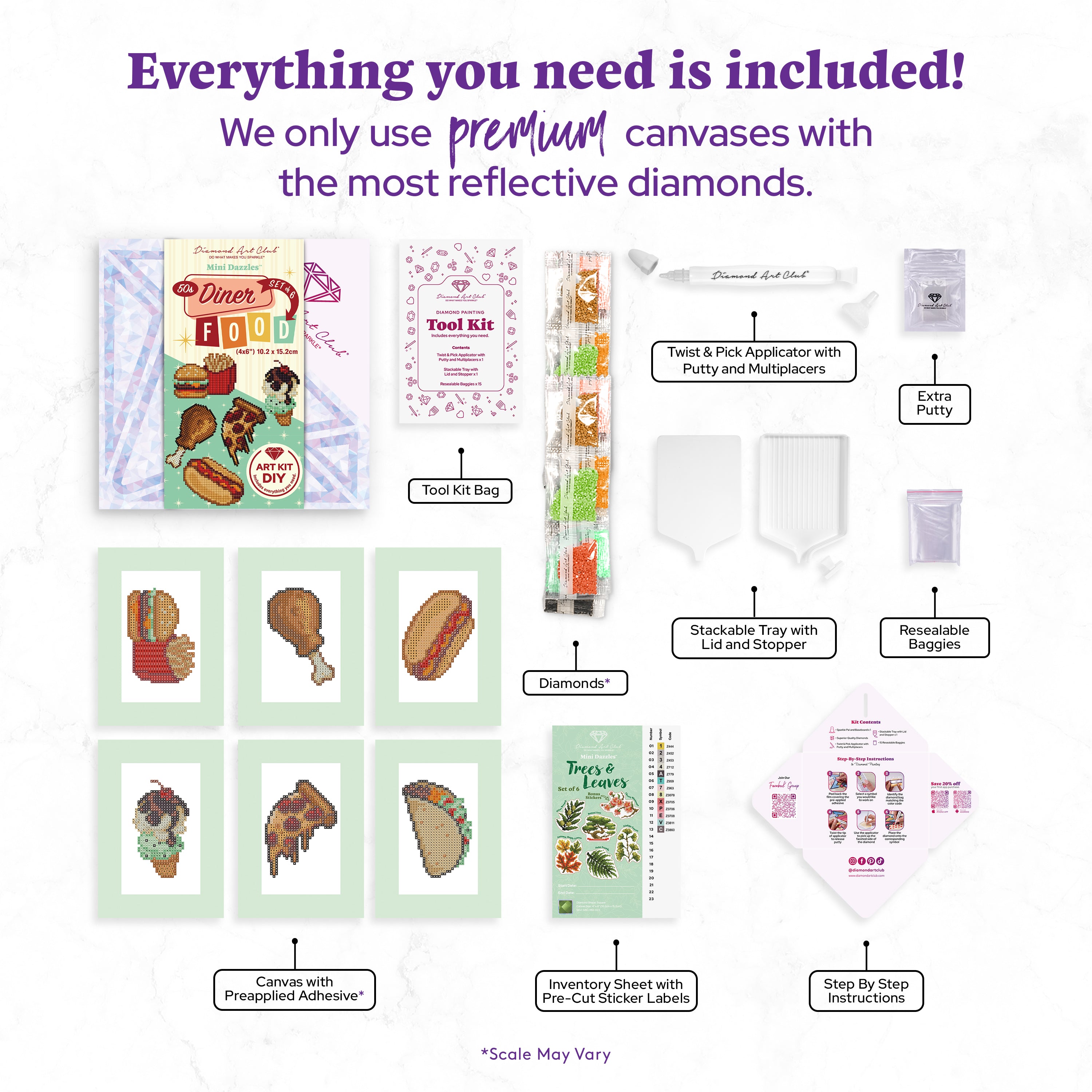 Mini Dazzles™ - 50s Diner Food U4