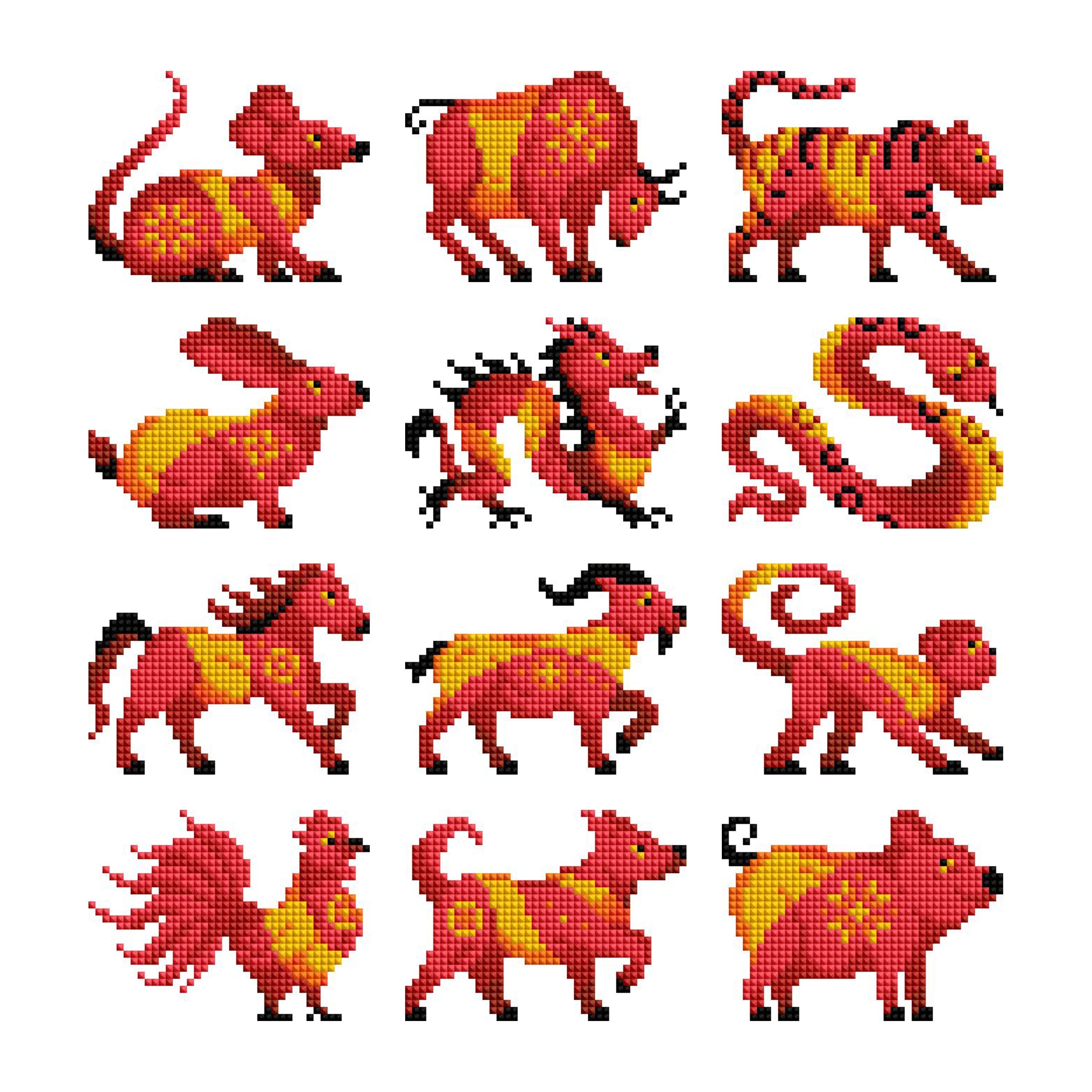 Mini Dazzles™ - Chinese Zodiac A4