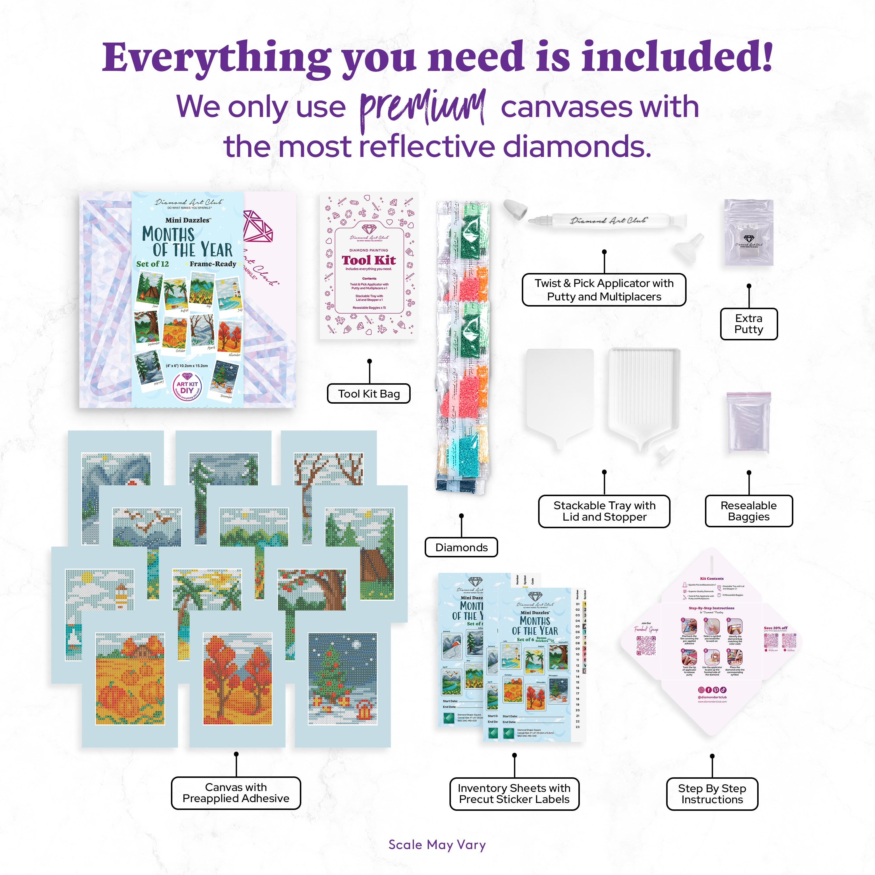 Mini Dazzles™ - Months of the Year W1