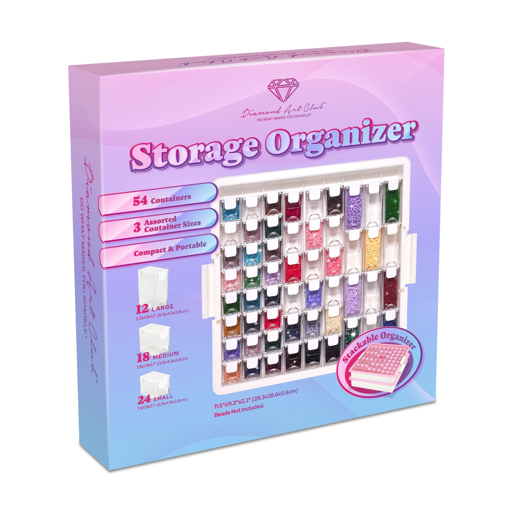 Premium 54-Container Diamond Storage Organizer H2