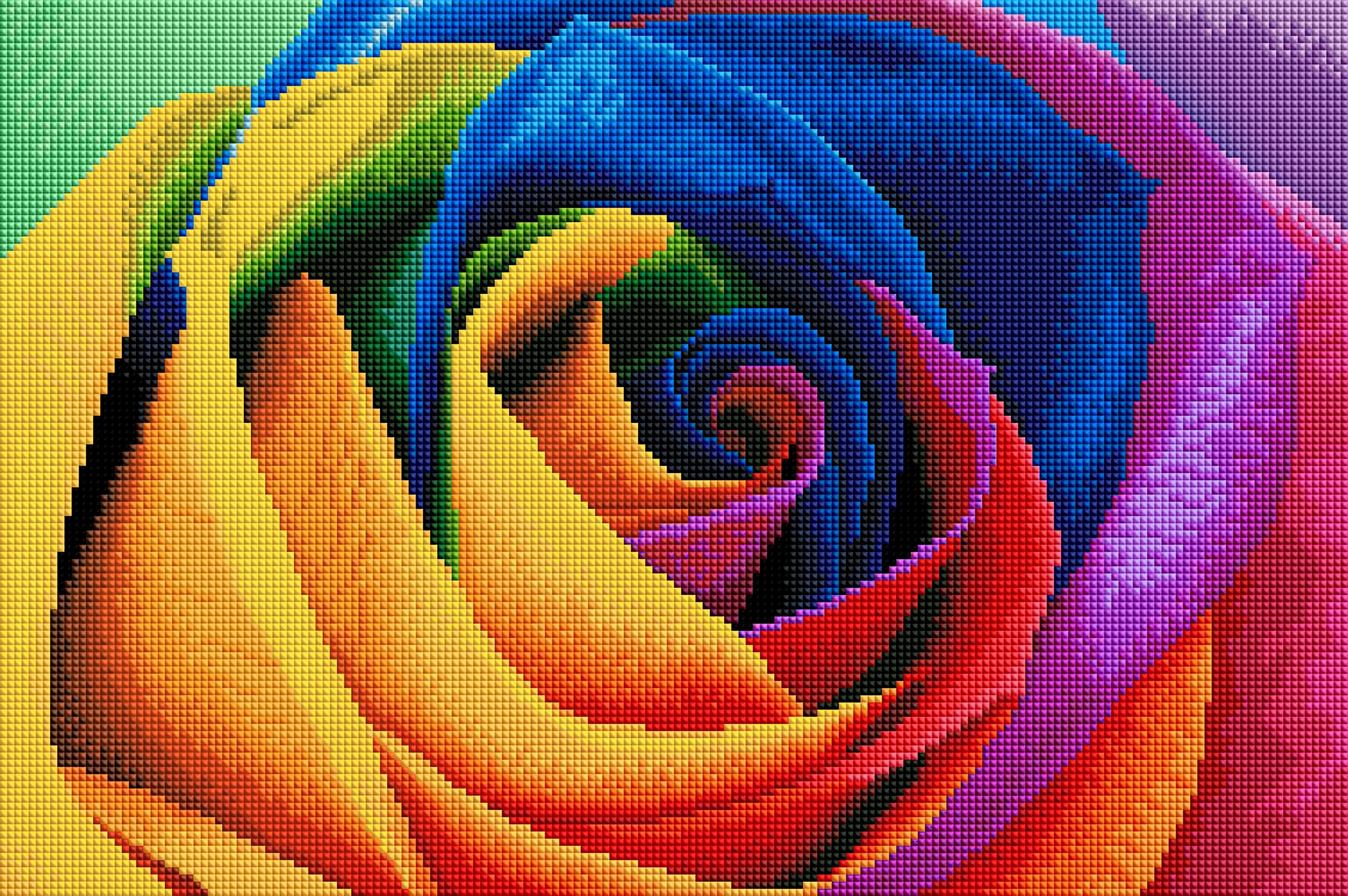 Rainbow Flower Petals W6