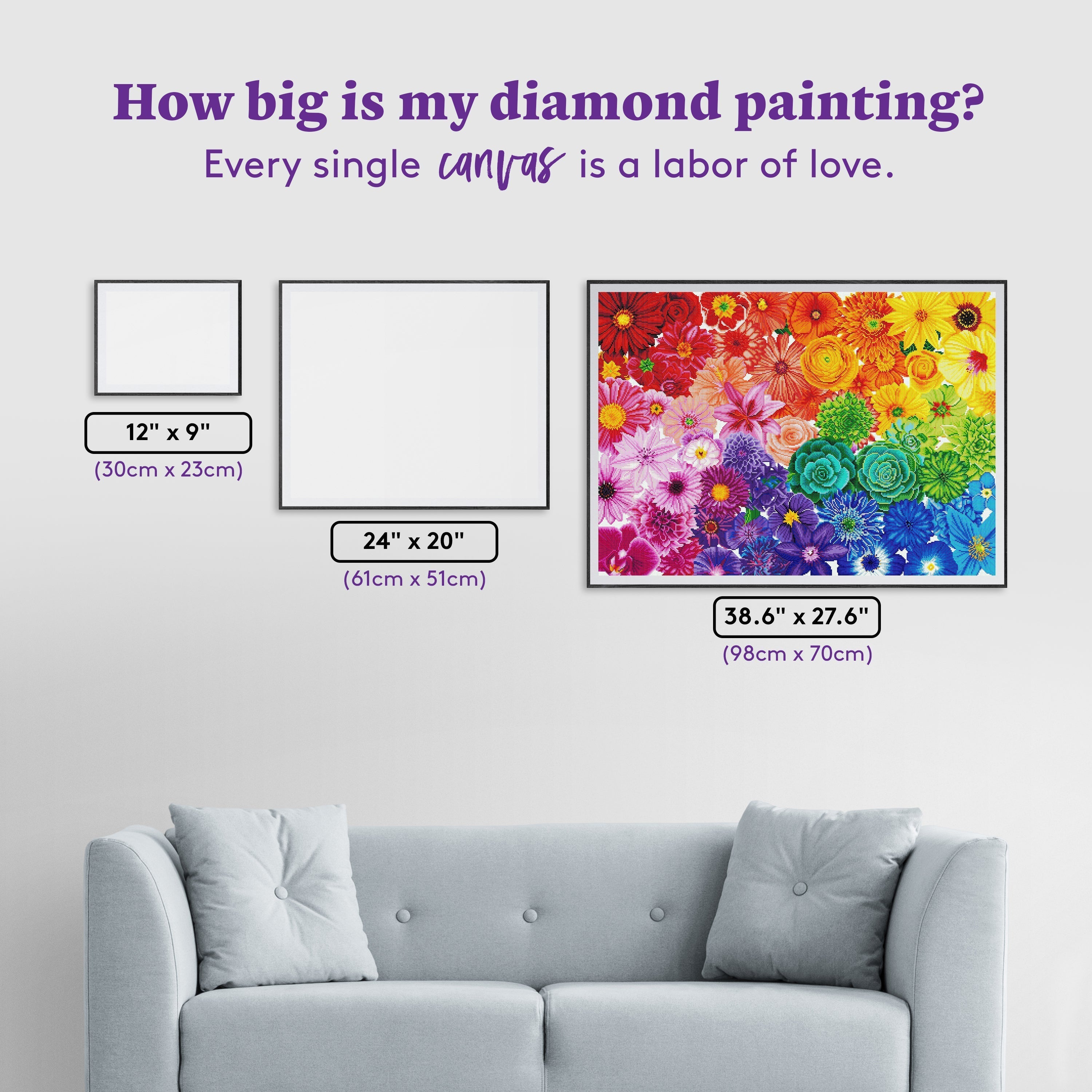Rainbow Flower Power A0