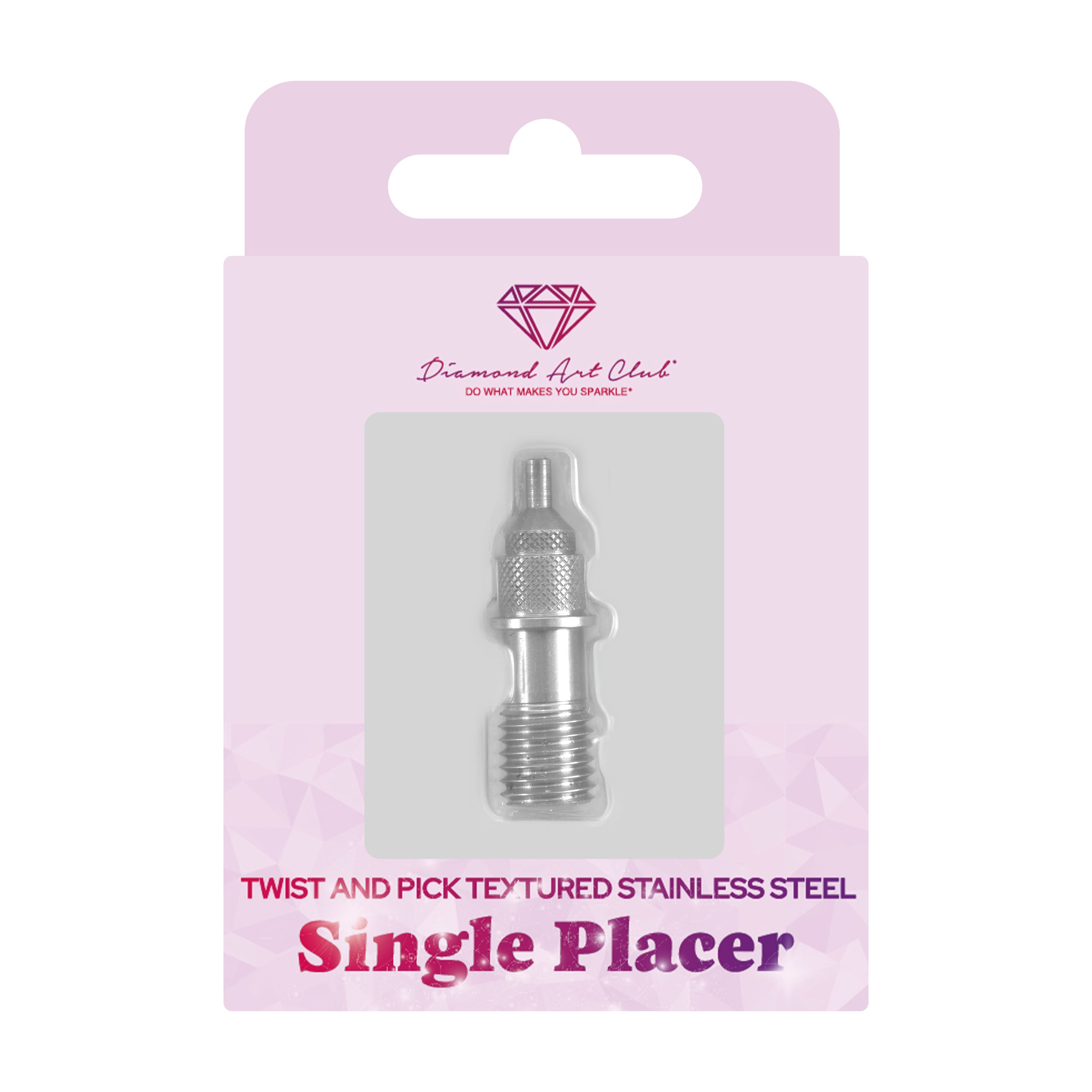 Textured Stainless Steel Single Placer Tip for Twist and Pick Premium Pens K6