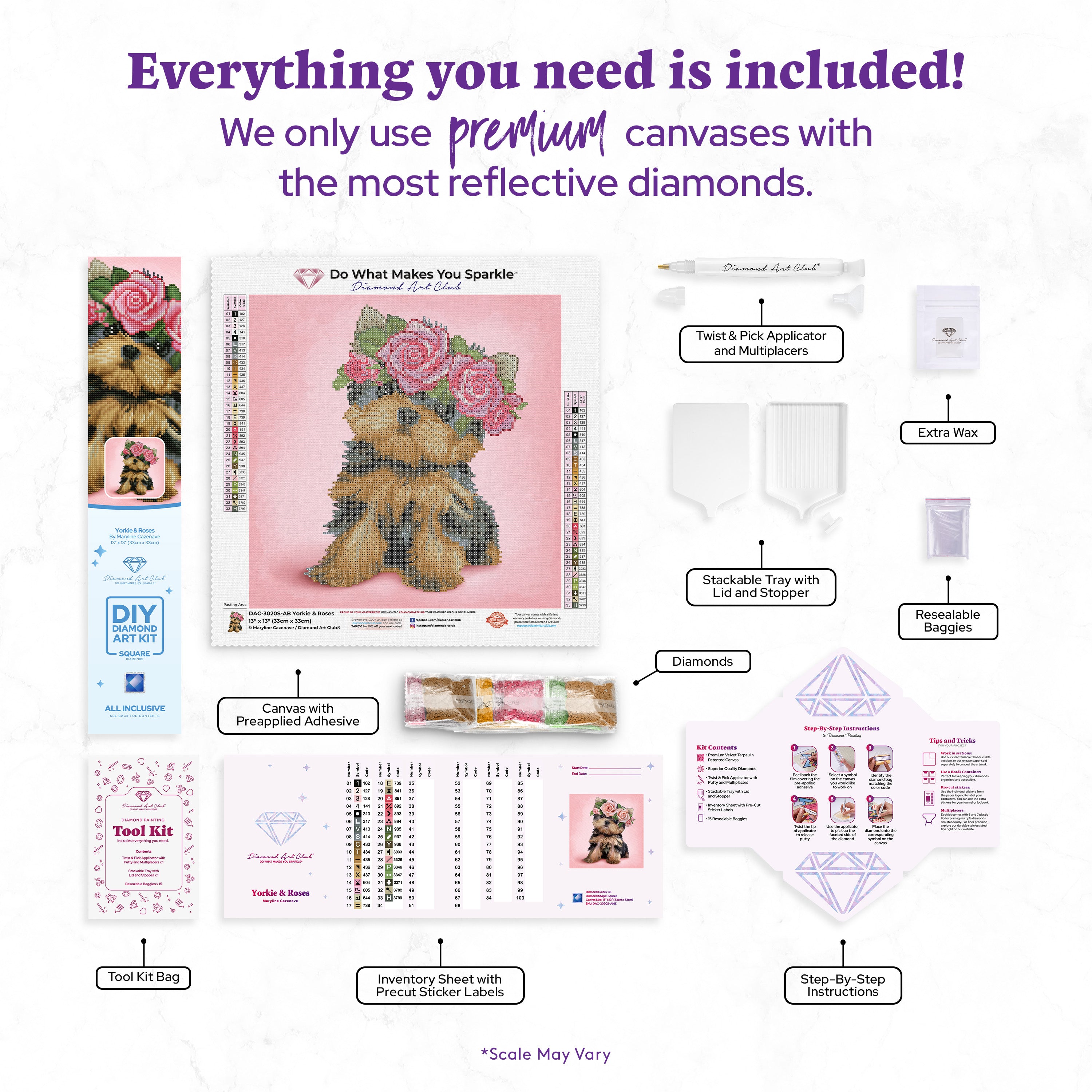 Yorkie & Roses K5