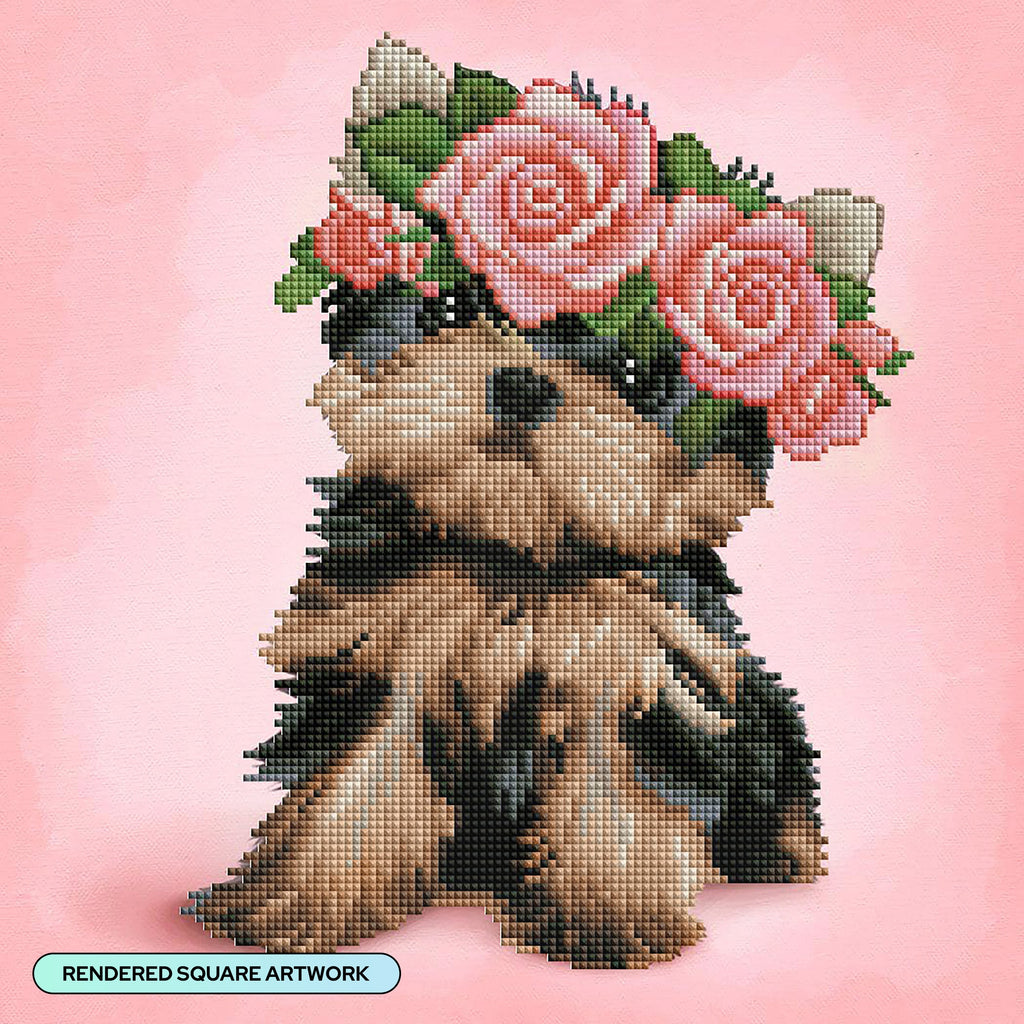 Yorkie & Roses K5